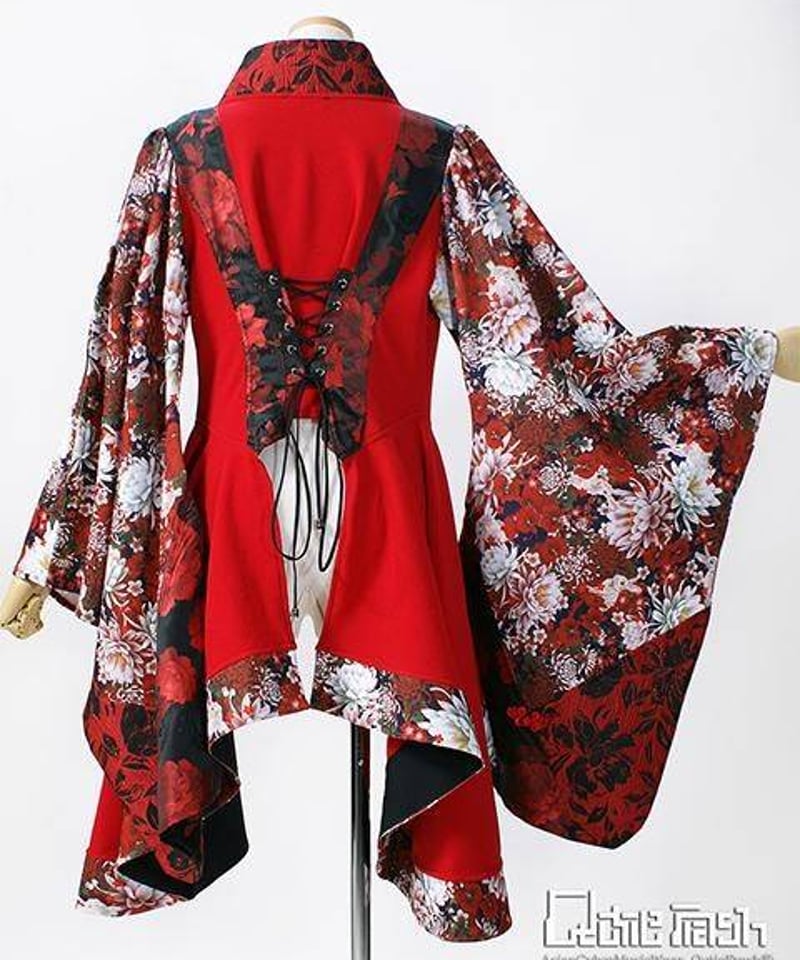 QutieFrash/キューティーフラッシュ 9911-CD サイドロング着物カーデ