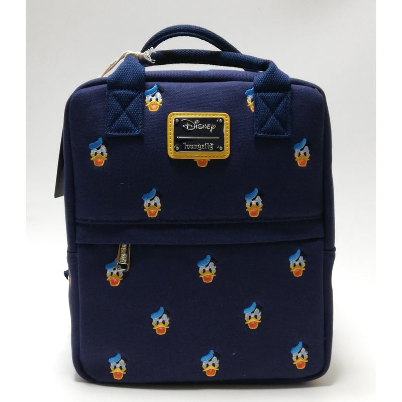 USA直輸入】DISNEY ドナルドダック フェイス 総柄 ミニ バックパック
