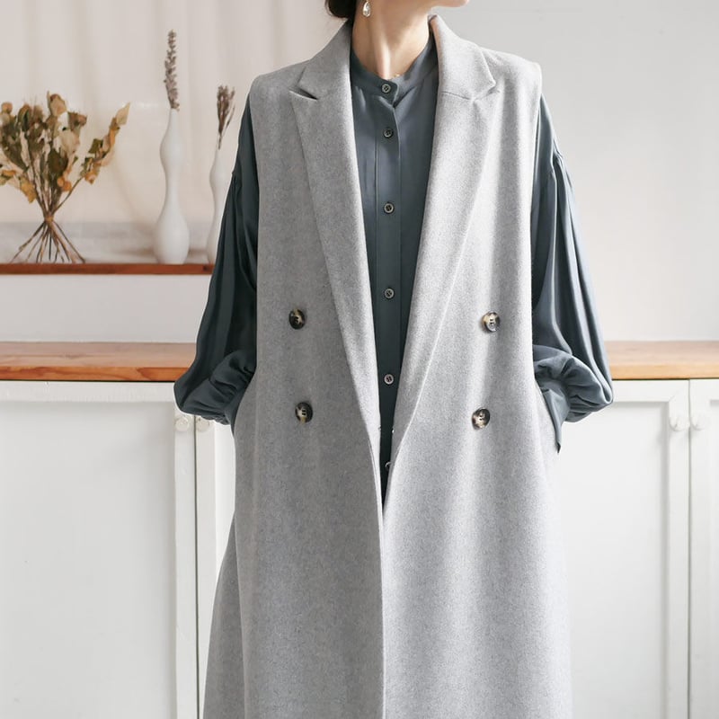 SACRA ｜ サクラ｜LIGHT MELTON GILET ライトメルトンジレ｜122508