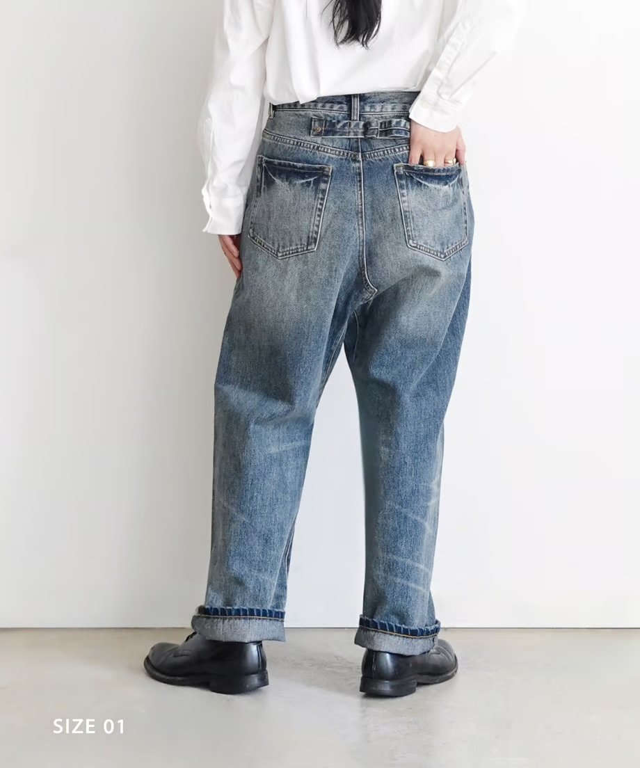 再入荷＊レディース＊ichi-イチ- Denim Sarrouel Pants デニムサルエル