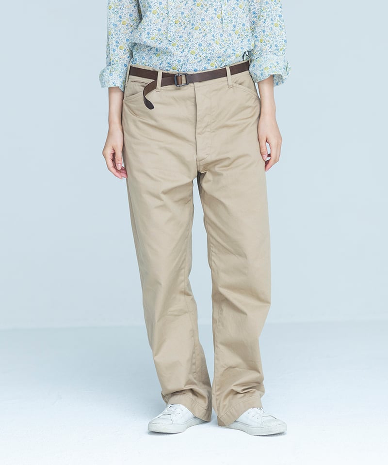 M-［medium］チノクロスパンツ Teddy / ピンキッシュベージュ | days