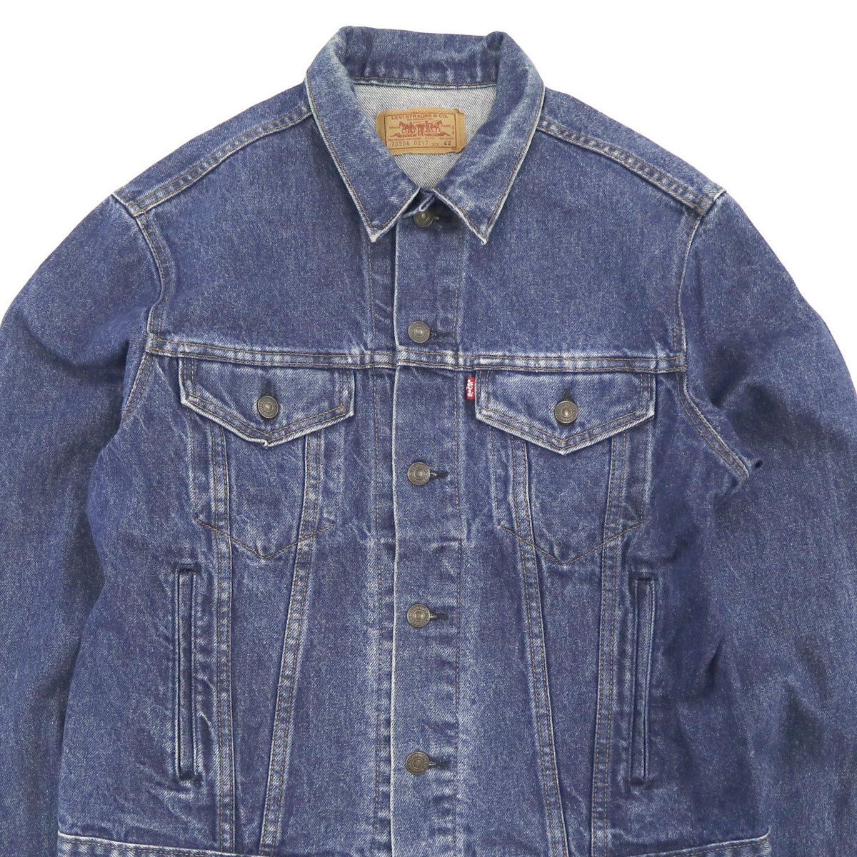 90's Levi's 70506-0217 Denim Trucker Jacket 42サ