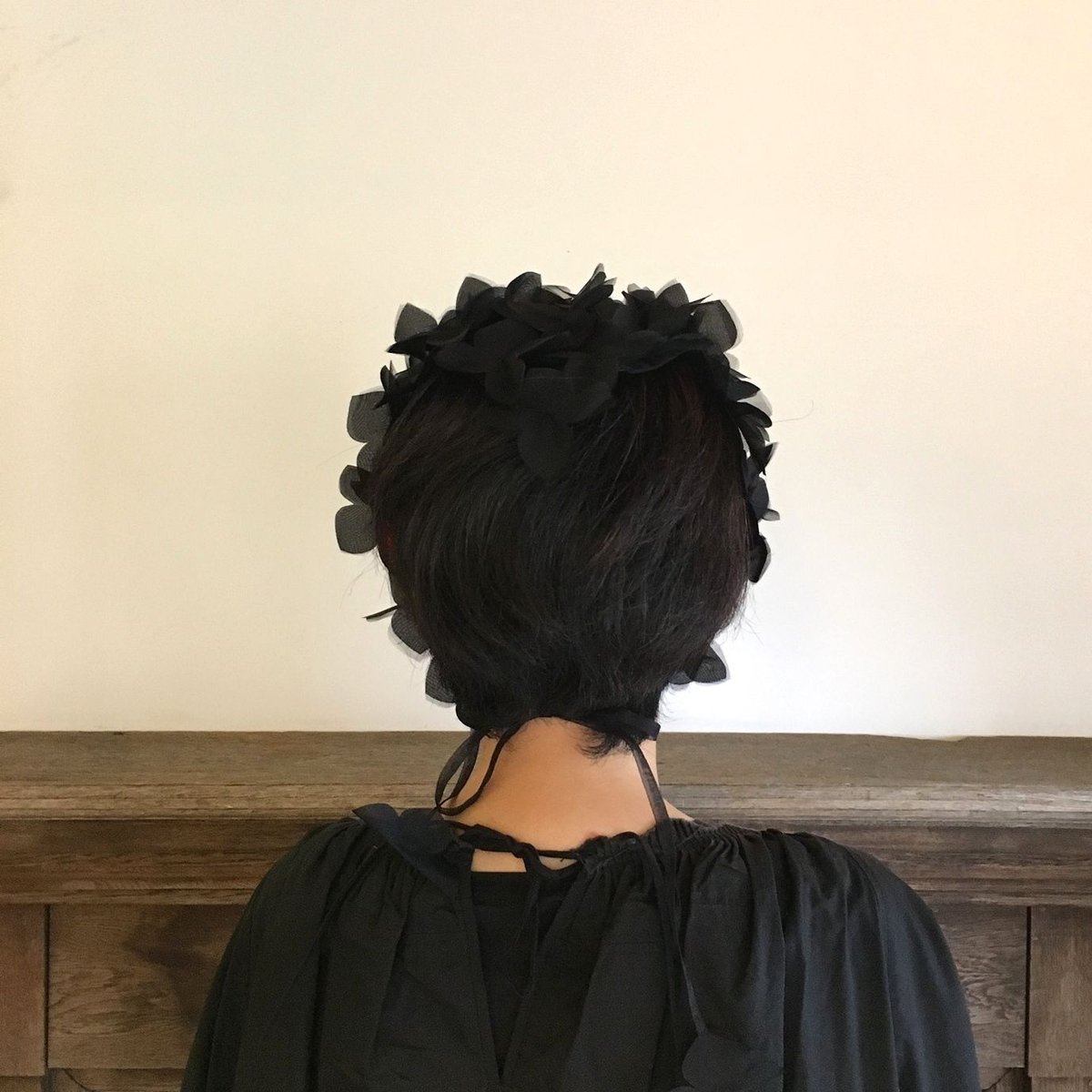 フラワーバブーシュカ【ブラック】 | Sugri Official Online Store