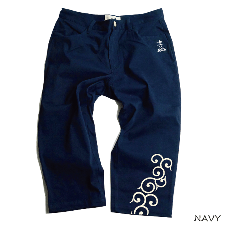 唐草7分丈パンツ(クロップドパンツ) JAPANESE -KARAKUSA- cropped