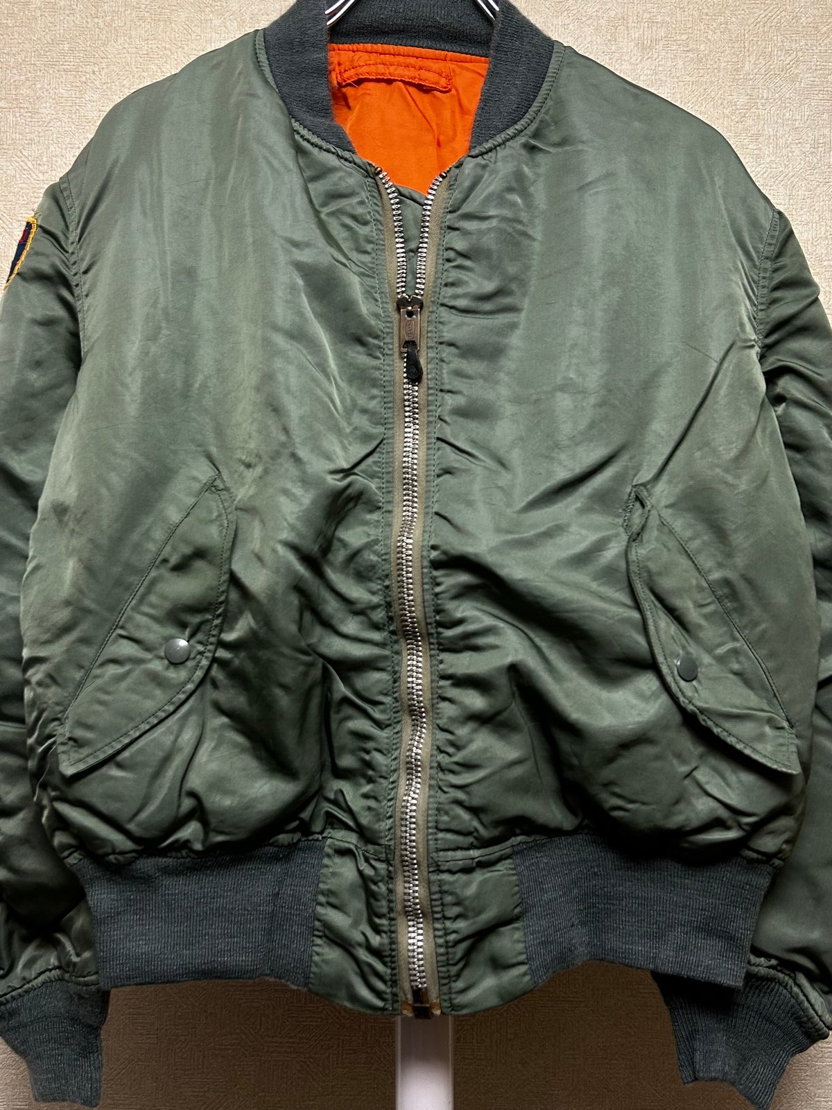 m*k様 70s 米軍実物 MA-1 ALPHA SCOVILLジッパー M ヴ 70s 米軍実物 MA