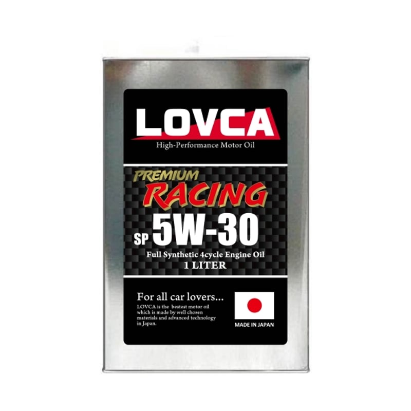 □LOVCA PREMIUM-RACING 5W-30 1L SP□特殊減摩技術×エステル×P