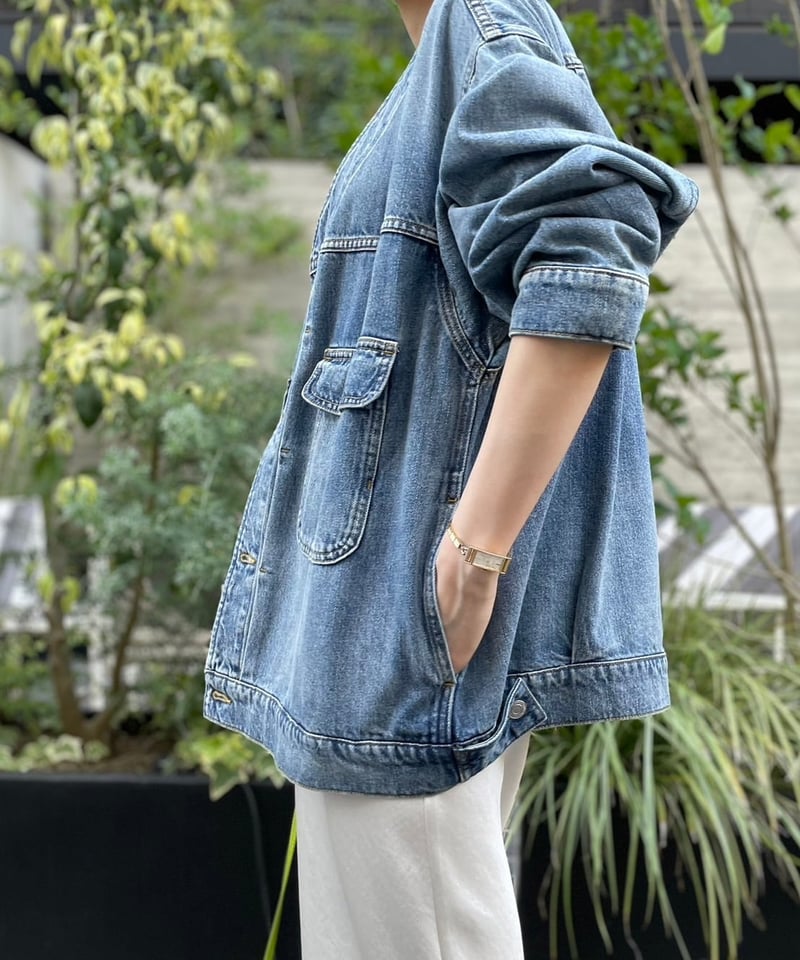 cafune（カフネ）】Vネック オーバーサイズデニムジャケット | nulla