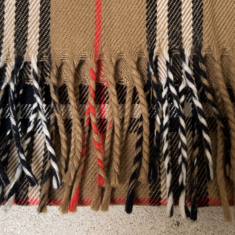 BURBERRYS バーバリーズ LAMBSWOOL 100% ラムウール マフラー ベージ