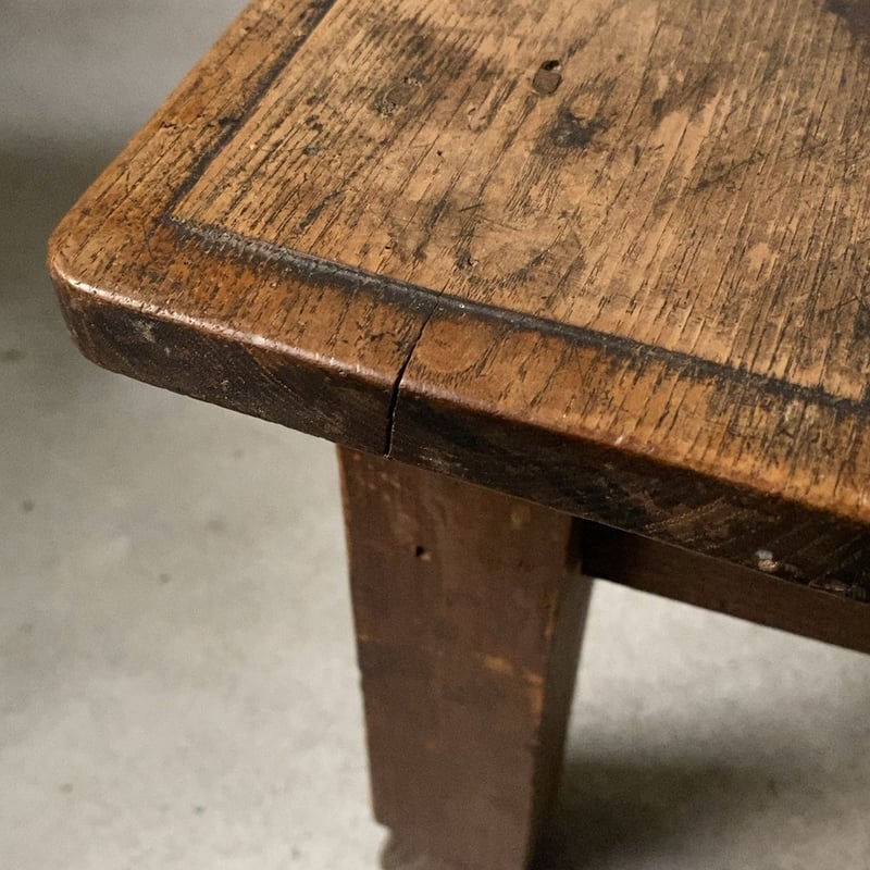 昭和期の小さい座卓 古い文机 ローテーブル 飾り台 飾り彫り和家具 古