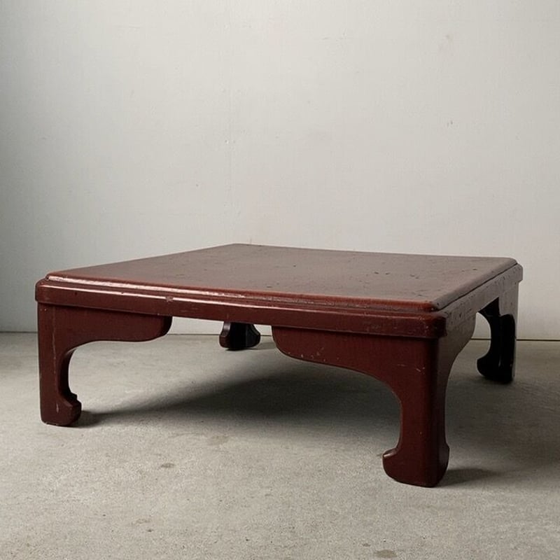 朱漆の古い座卓 65cm根来座卓 ローテーブル ちゃぶ台 アンティーク