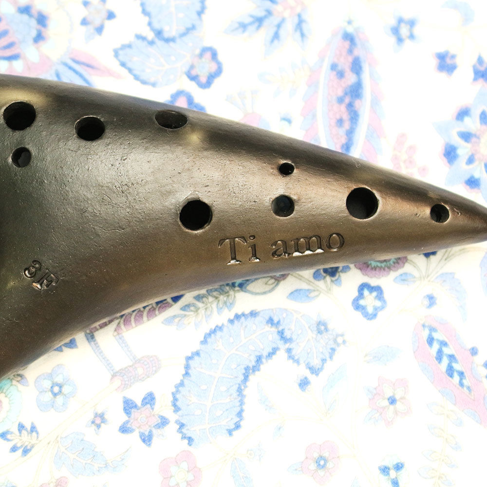 ティアーモ オカリナ ソプラノF シングル管 黒陶シリーズ合奏モデル 3F