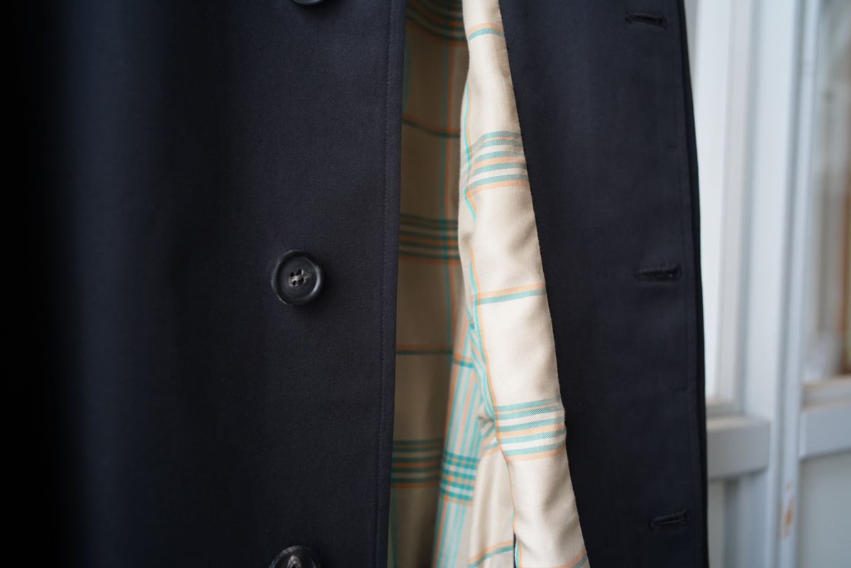 AURALEE COTTON SILK GABADINE LONG SOUTIEN COLL