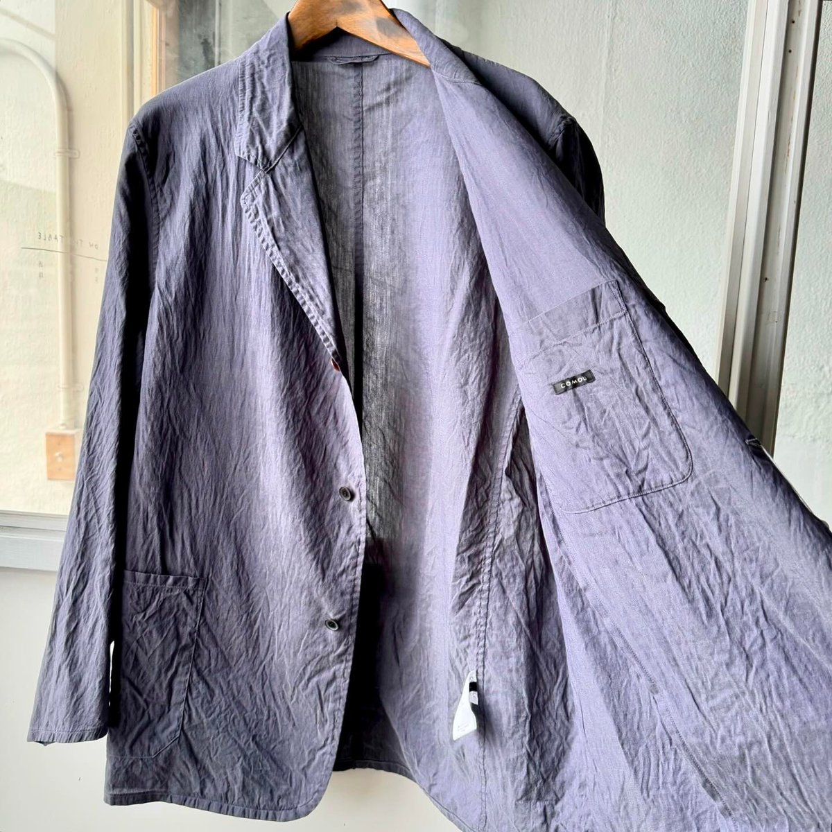 COMOLI コットンシルク ジャケット | Less Higashikawa