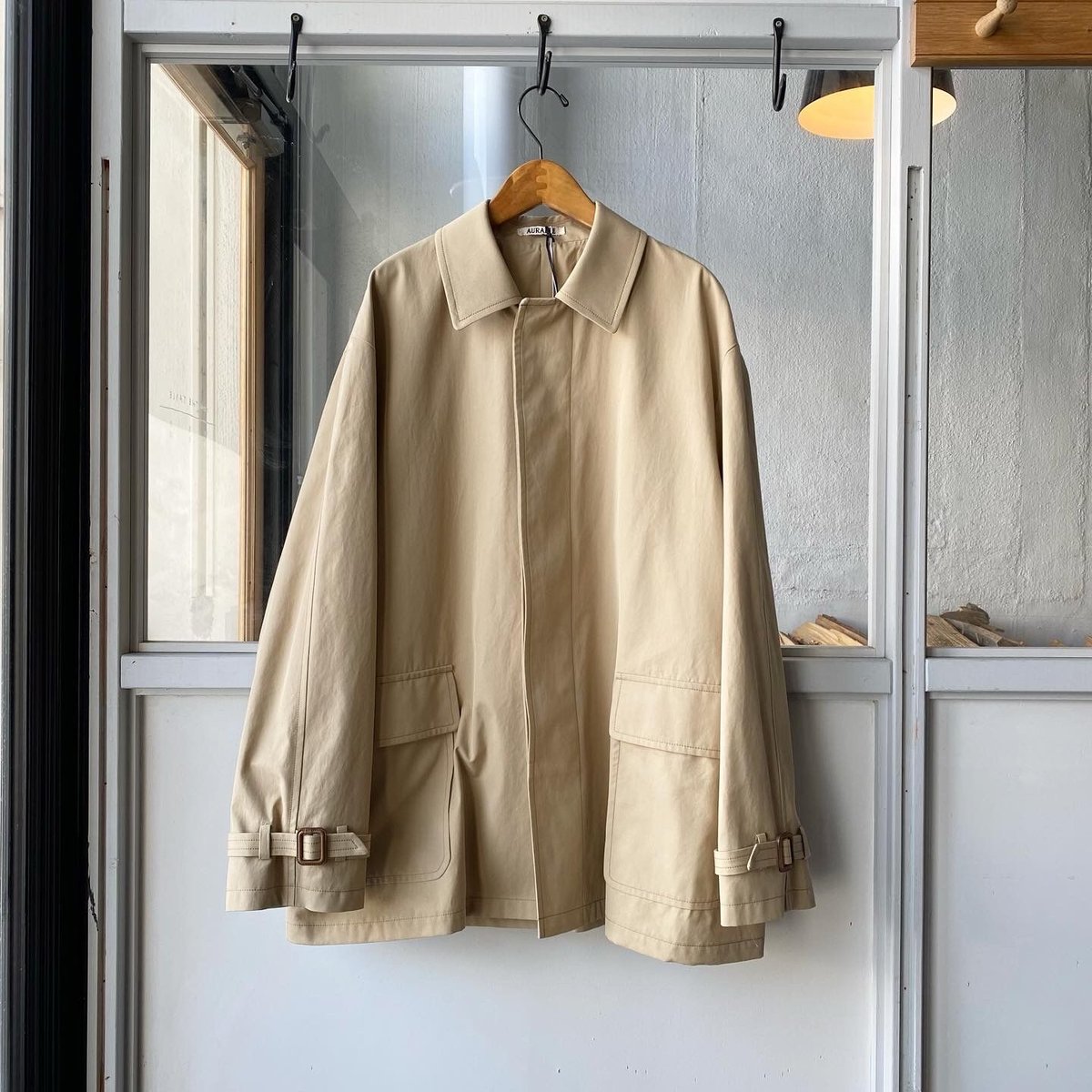 AURALEE FINX HARD TWIST GABARDINE BLOUSON | L