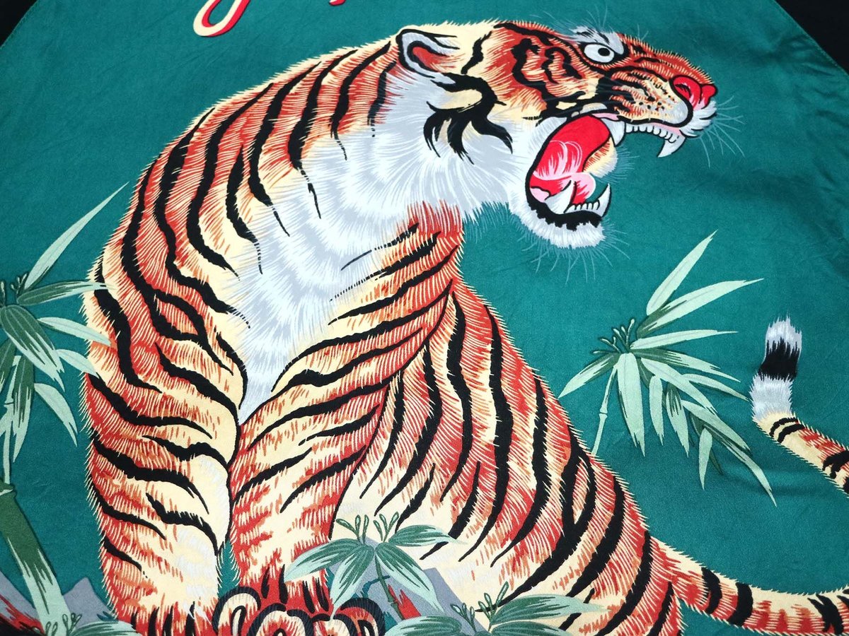 Hoshihime 別珍 虎刺繍 スカジャン スーベニアジャケット LL 2025年