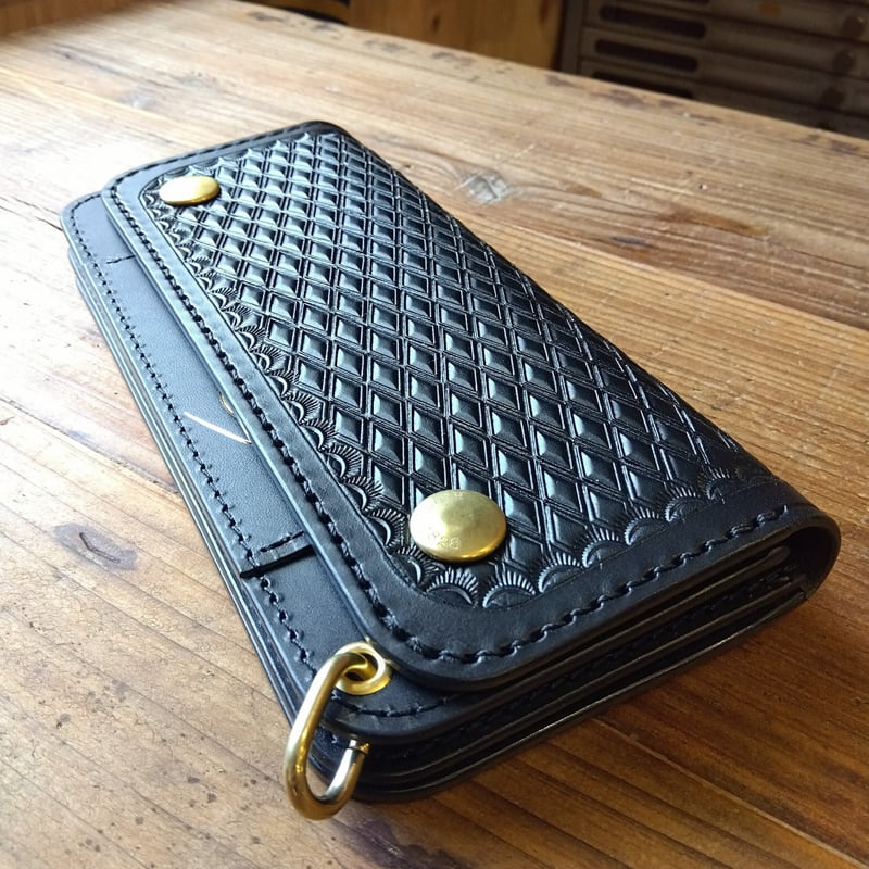 たやうトラッカーウォレットベンズレザーツタ＆フラワータイプB、キ