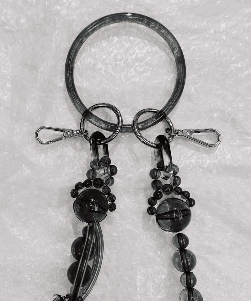 受注生産】Satoko Oishi / strap (clear black) | JURK
