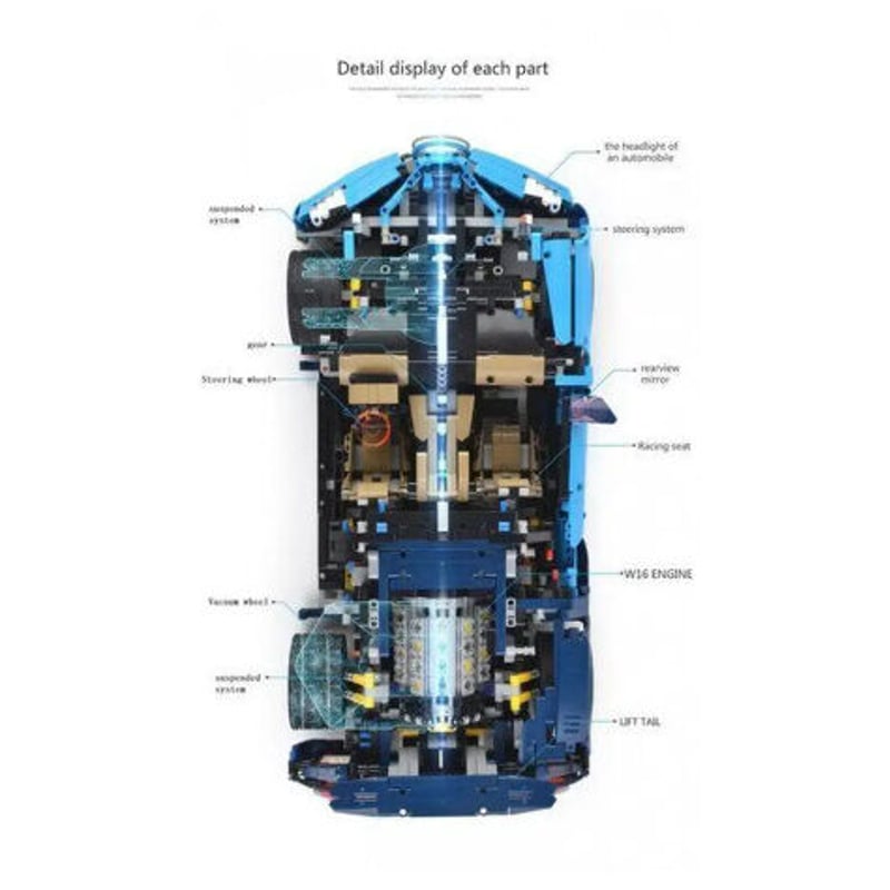 レゴ互換 42083 テクニック ブガッティ・シロン モーターセット LEGO