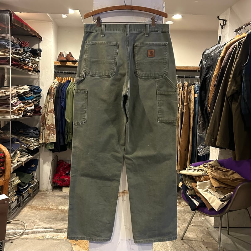 carhartt ダック地 ペインターパンツ カーハート モスグリーン 雰囲気