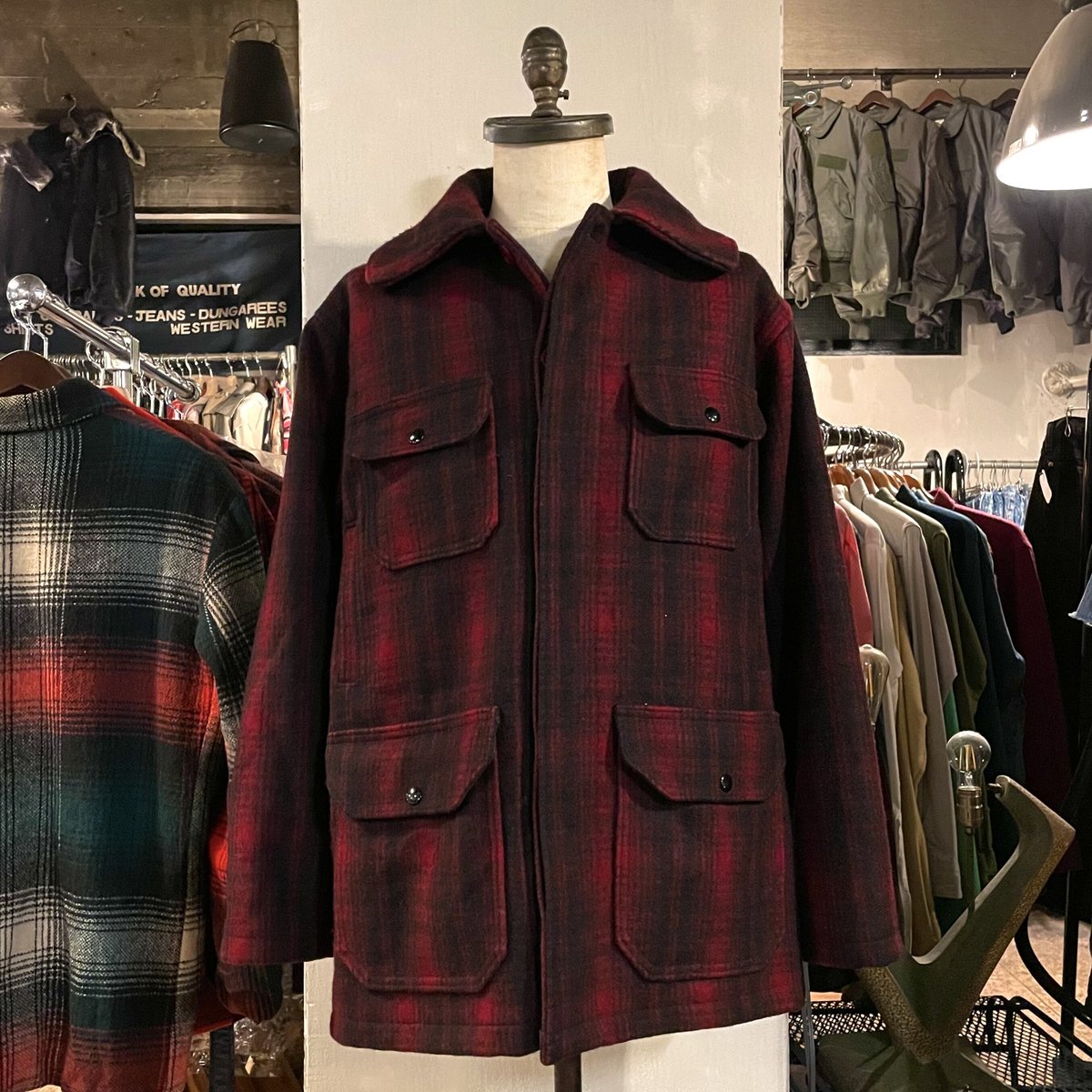 70s Woolrich ウール ハンティングジャケット USA製 マッキーノ ウール