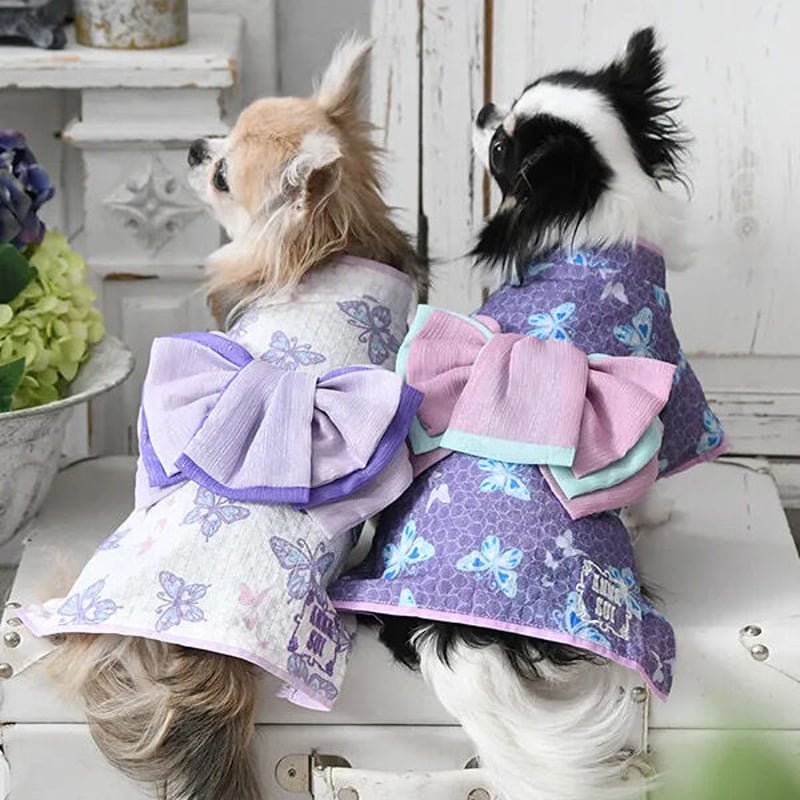 即納】ANNA SUI 蝶デザイン浴衣 (お揃いのシュシュ付き) | un seul dog