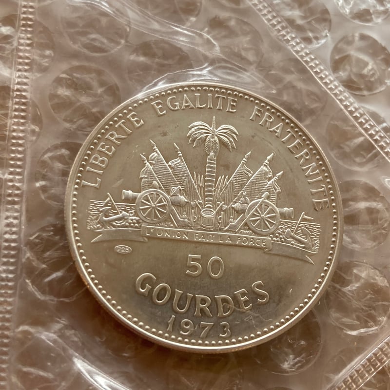 PCGS PR68CAM ハイチ 1973 25G銀貨 C・コロンブス PCGS PR68CAM ハイチ