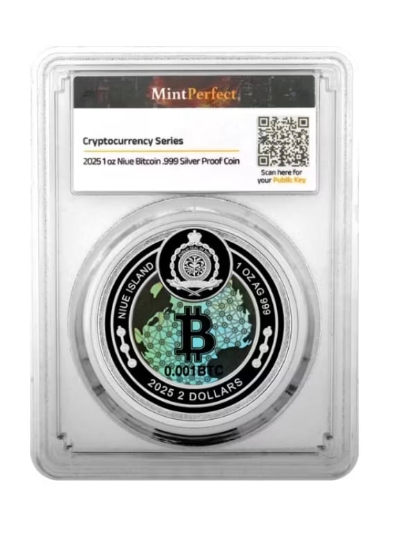 CRYPTO COIN クリプトコイン 純銀 ビットコイン プルーフ 【公式通販】