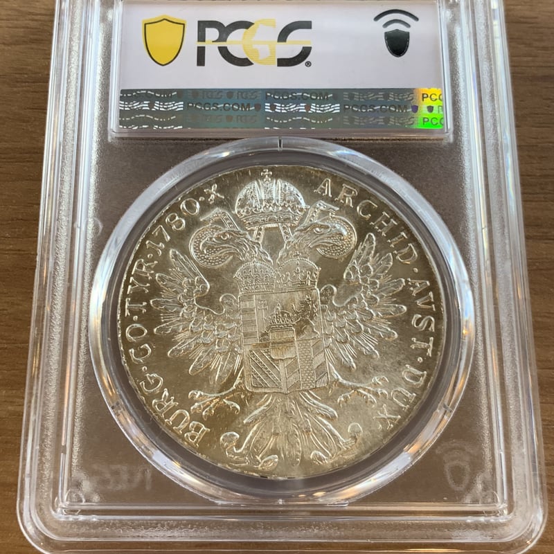 PCGS鑑定MS63】1780年 マリアテレジア ターラー銀貨 オーストリア