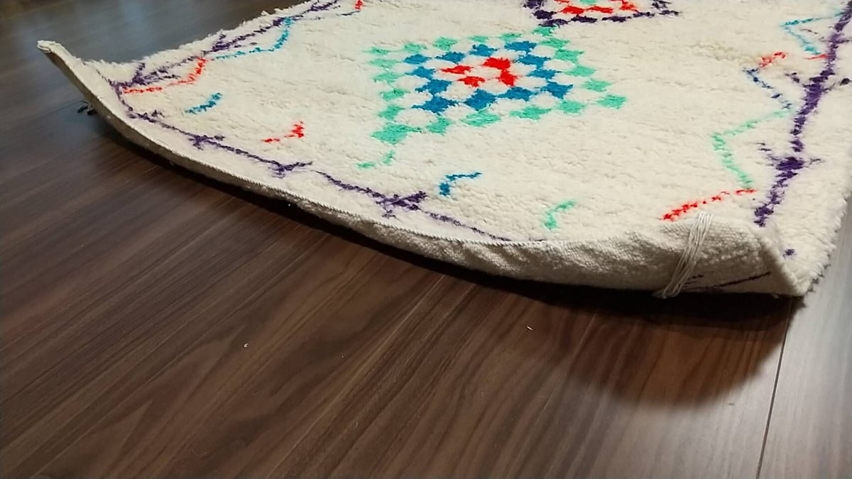 モロッコ ラグ rug アジラル ベニワレン 菱形 カラフル | Boawid