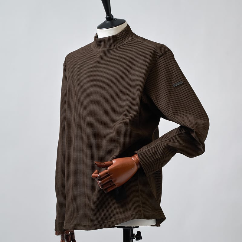 MOCO [ 21-2252911 ] IRM®ﾜｯﾌﾙｻｰﾏﾙﾆｯﾄ【長袖ﾓｯｸ】 - ﾁｬ