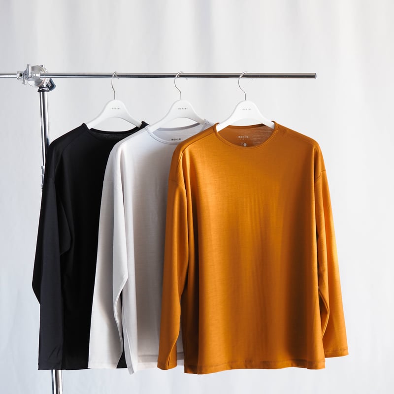 ひつじTシャツ ロング/s 003CS ［ メリノウール ］ | 新見本工場