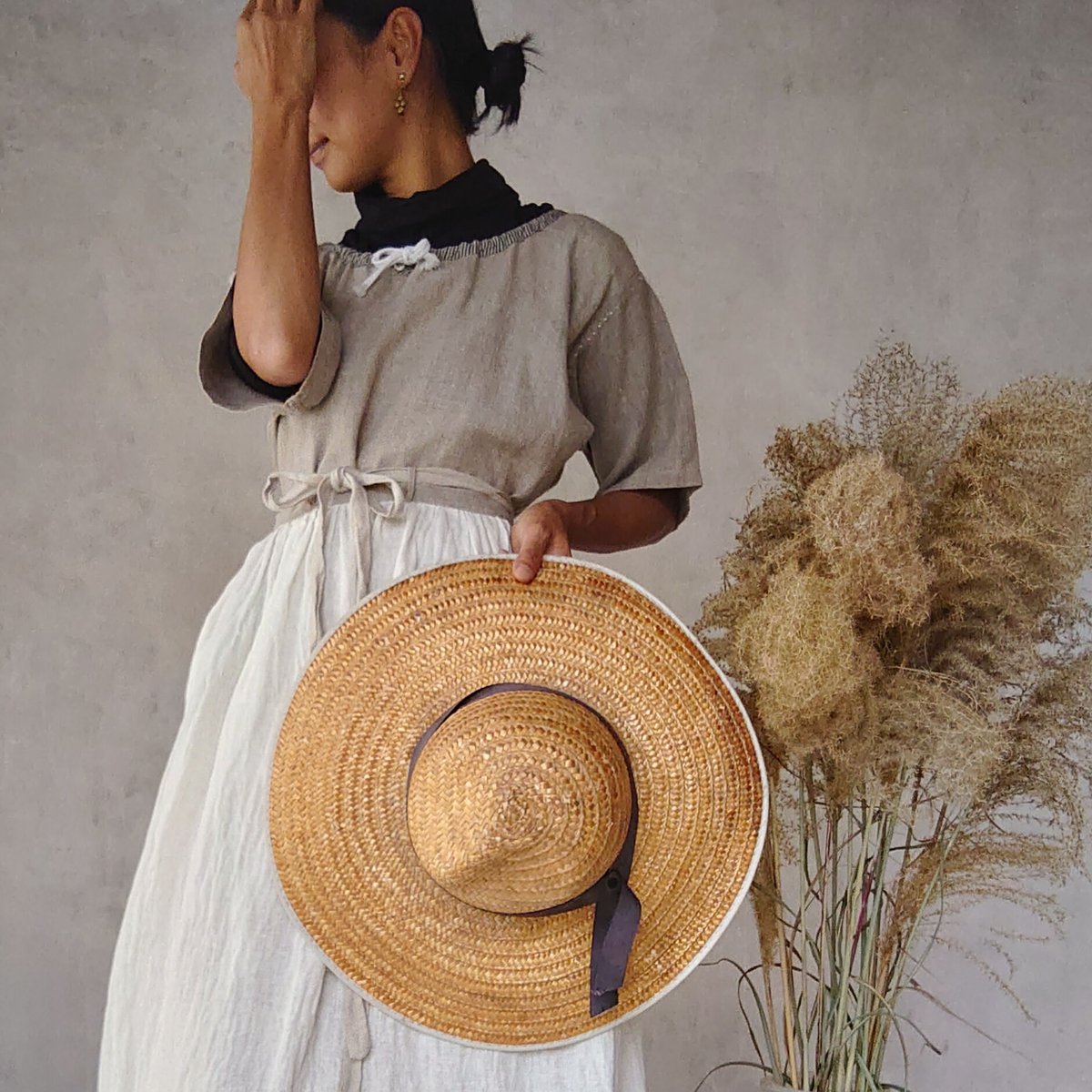 早川ユミ「ふらんす風エプロン」白・フリーサイズ | design labo chica