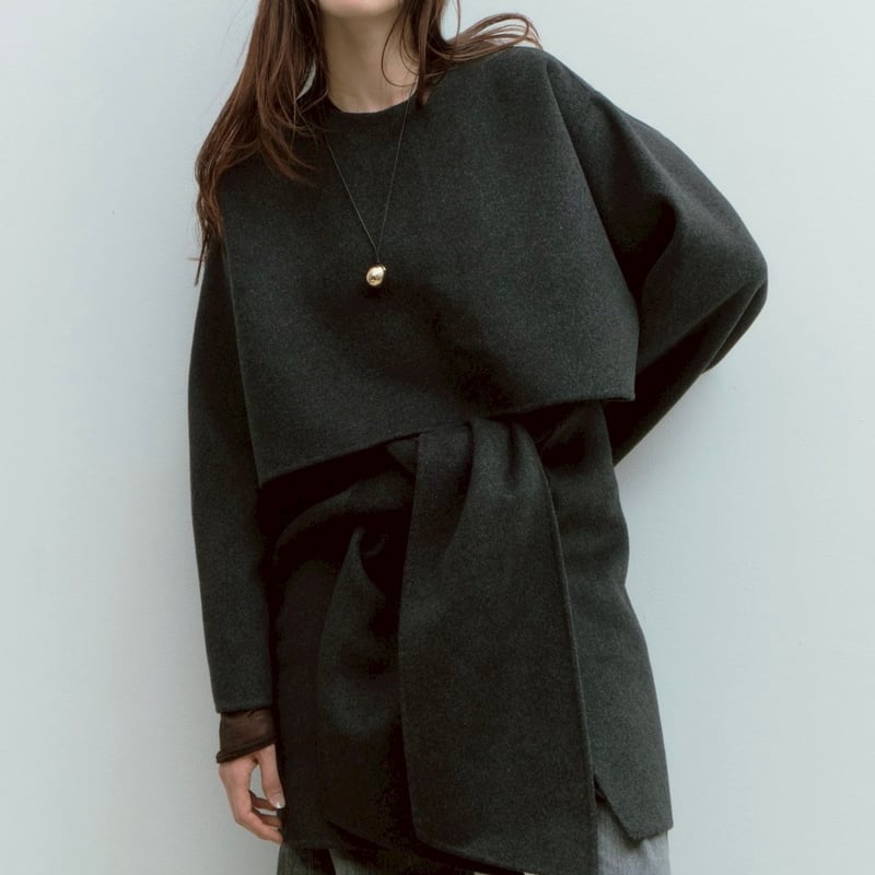 wool river poncho | decollte_accessory