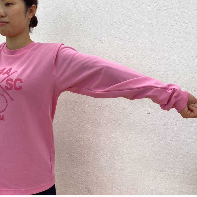 会員限定・指導員手渡し』ドライロングスリーブTシャツ(ピンク011