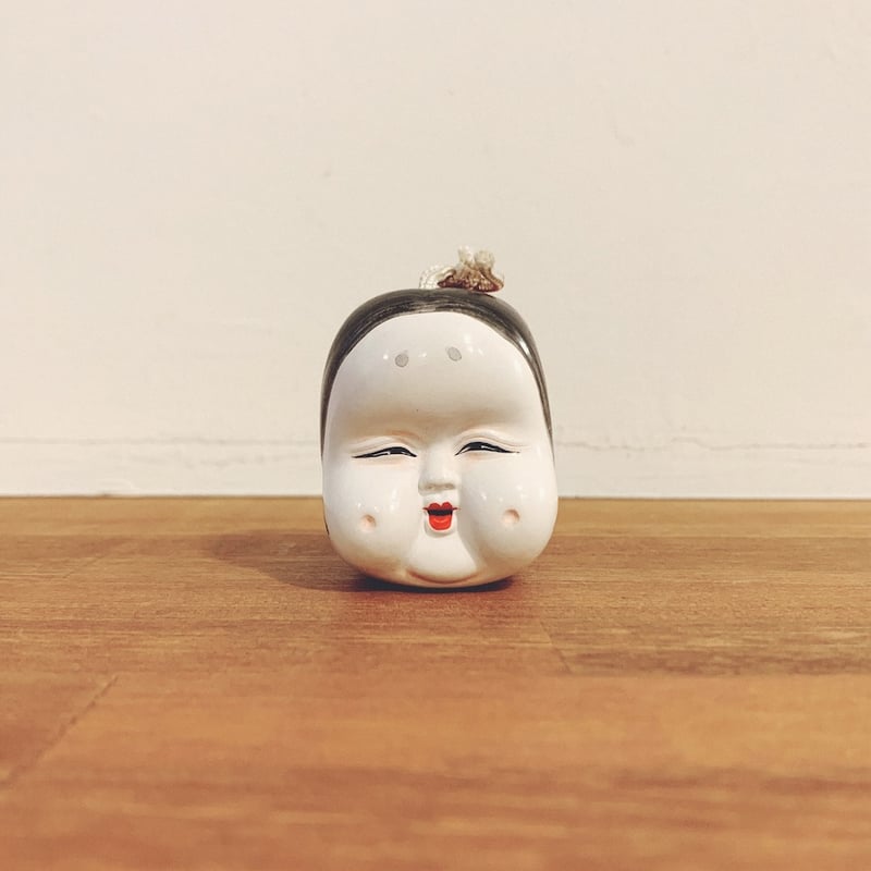 清水焼・高橋毅孖の土鈴『天狗とお多福・小』 | 象々の郷土玩具