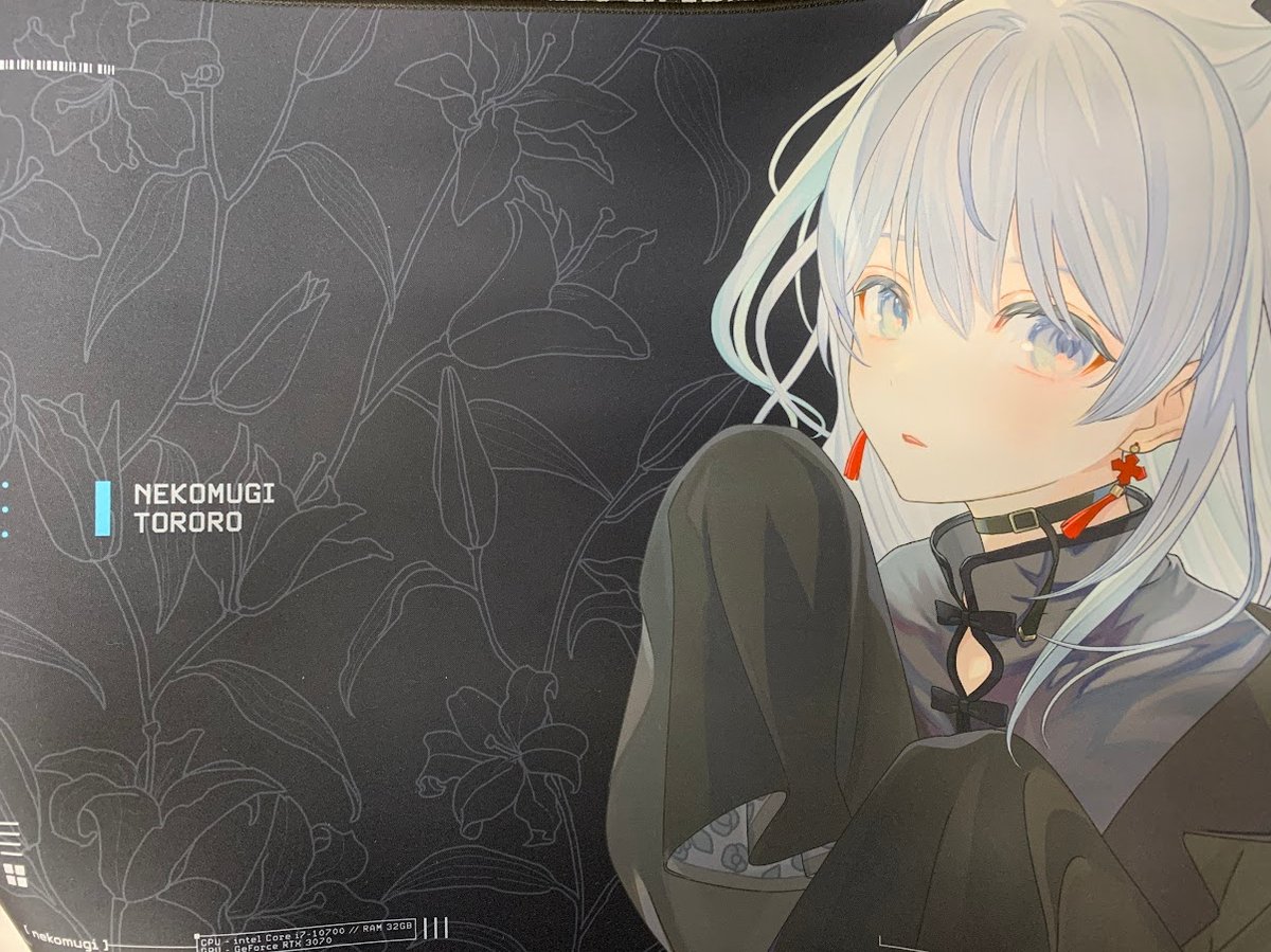 猫麦とろろ コラボカフェ グッズ デスクマット セット アクリル