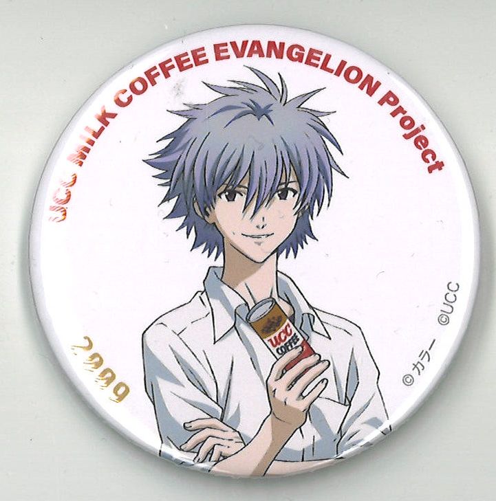 LUMINE 渚カヲル 缶バッジ エヴァ 缶バッジ カヲル ルミネ エヴァ
