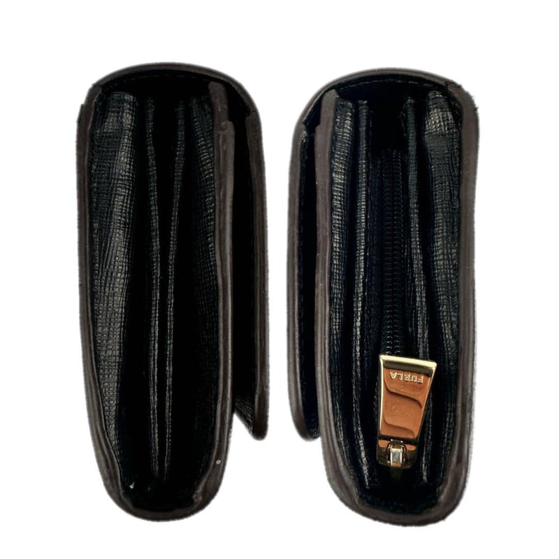 FURLA フルラ 長財布 ロングウォレット ブラックレザー 黒革 大容量