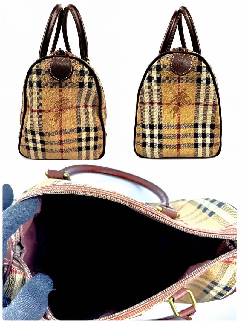 バーバリー ノバチェック柄 ミニボストンバッグ ノヴァチェック