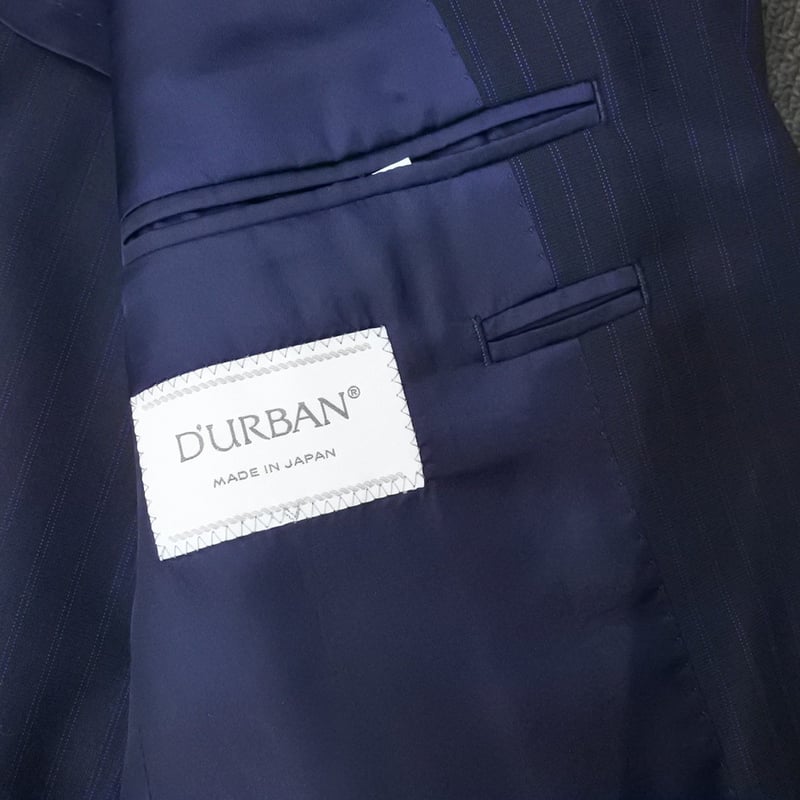 XL187｜D'URBAN( ダーバン) 2Bダークネイビーストライプスーツ(AB7