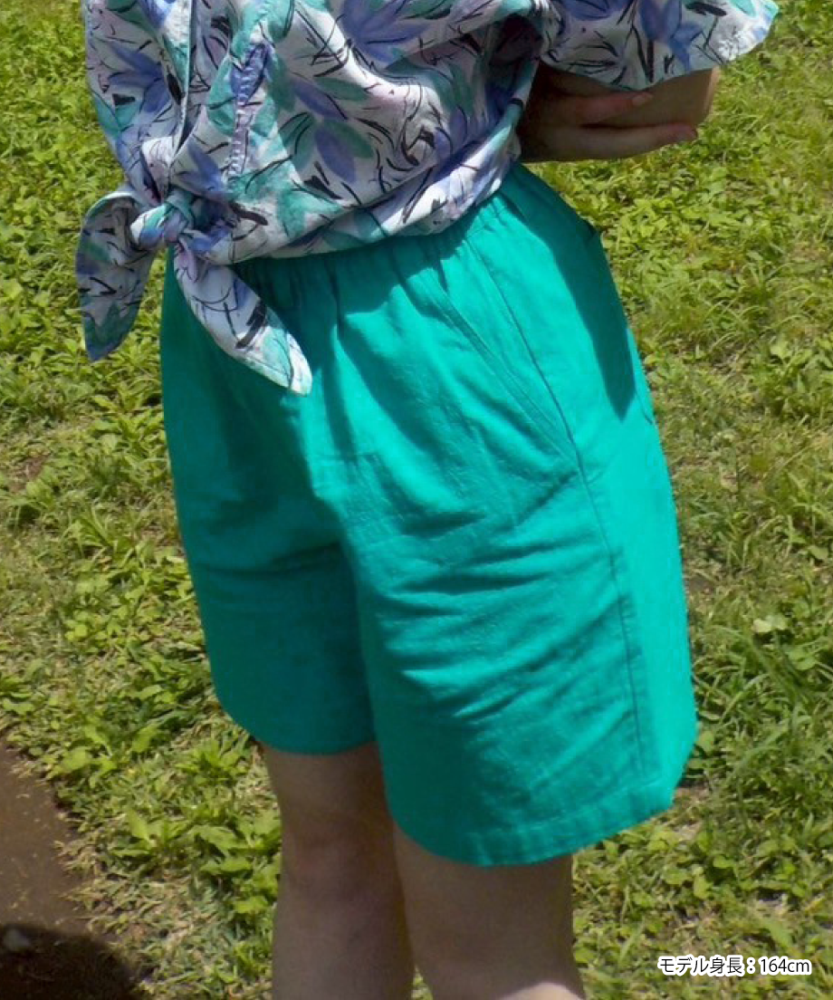 Summer half pants / green | Tostalgic Clothing