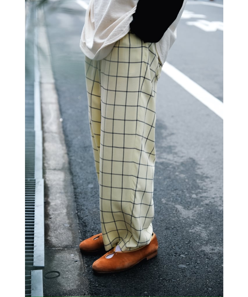 ANCELLM RAYON CHECK SLACKS | MusterWerk Sud.