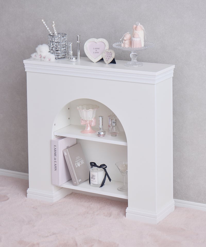 送料無料】2段ホワイトマントルピース | LARME de LAPIN（ラルムドラパン）