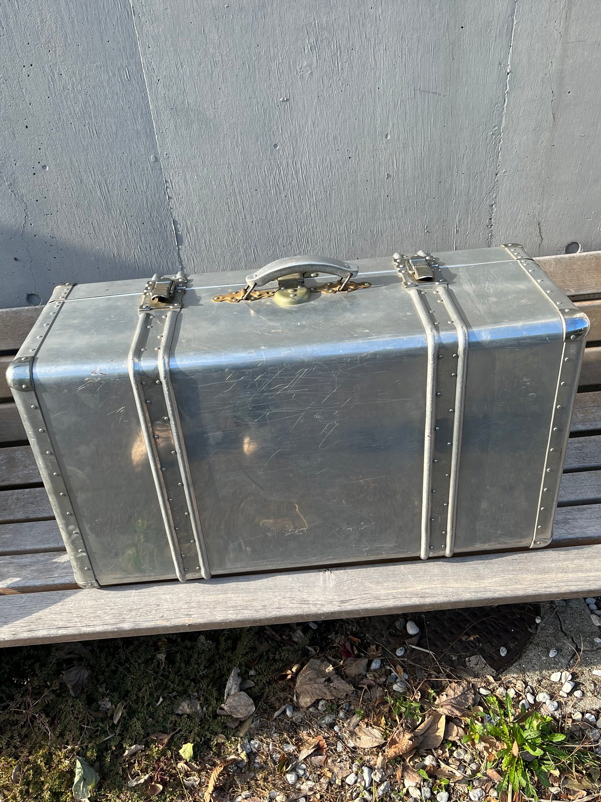 ヴィンテージ アルミトランク スーツケース トランクボックス