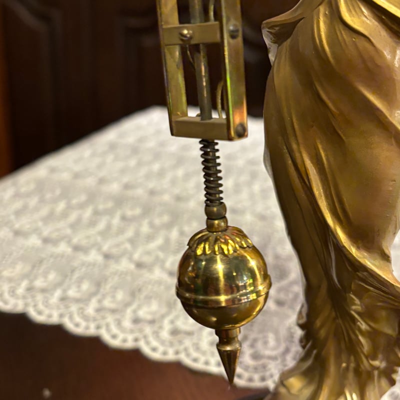 MEIKO 8day ゼンマイ式振り子時計 女神像 | アンティーク家具と喫茶