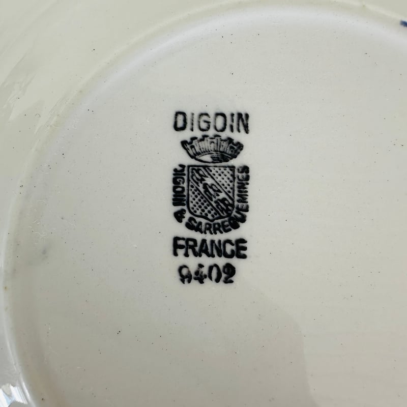 バスク柄スーププレート 深皿 394 ディゴワンサルグミンヌ フランス