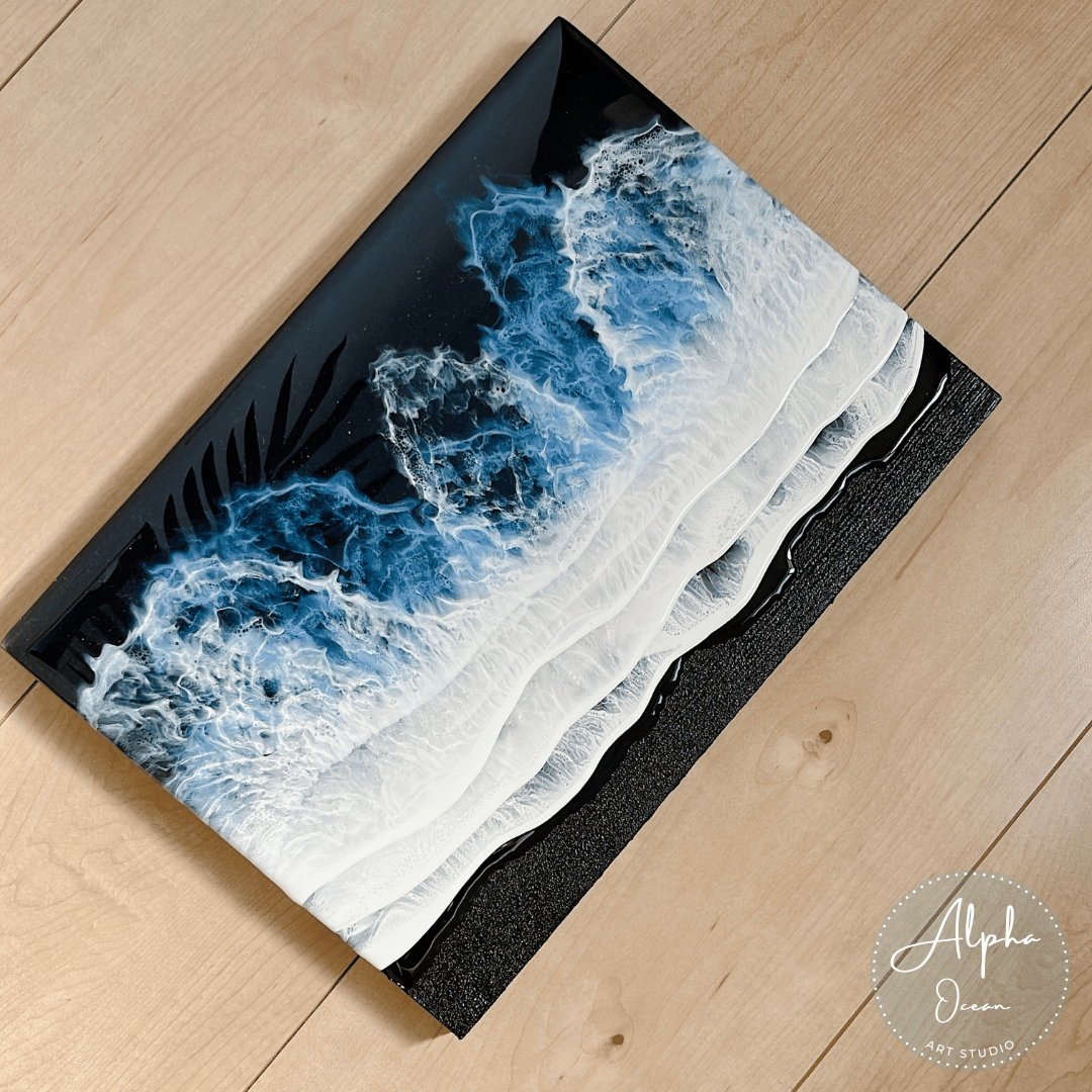 受注制作品】【ブラックオーシャン】木製パネル A4〜A1、ワイドパネル