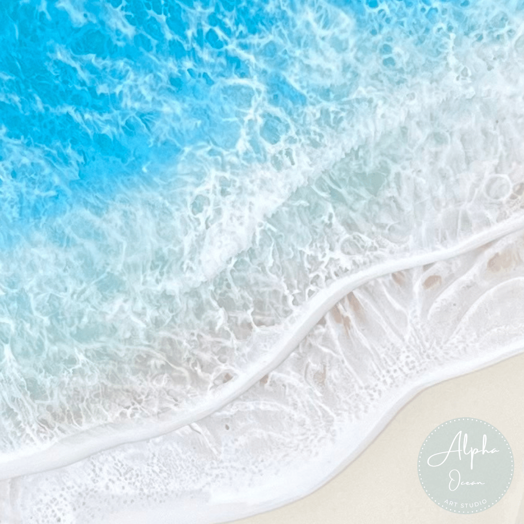 受注制作品】【A3サイズ】 木製パネル オーシャンレジンアート | Alpha