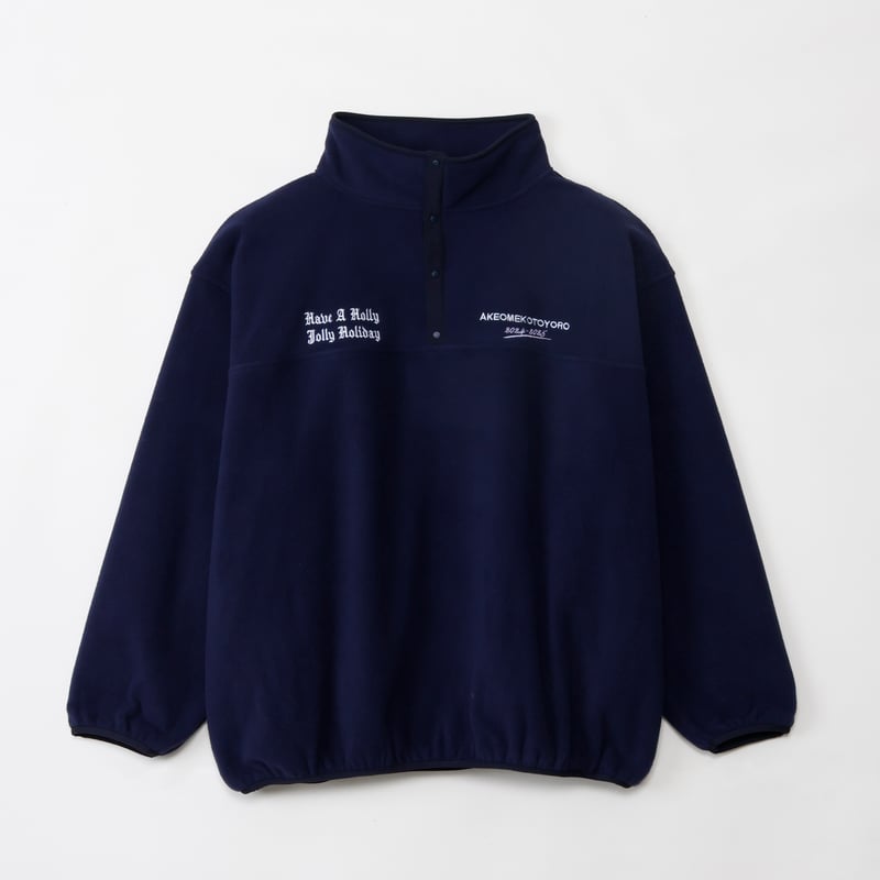 Holiday Halfsnap Fleece /NAVY | newapproachstore