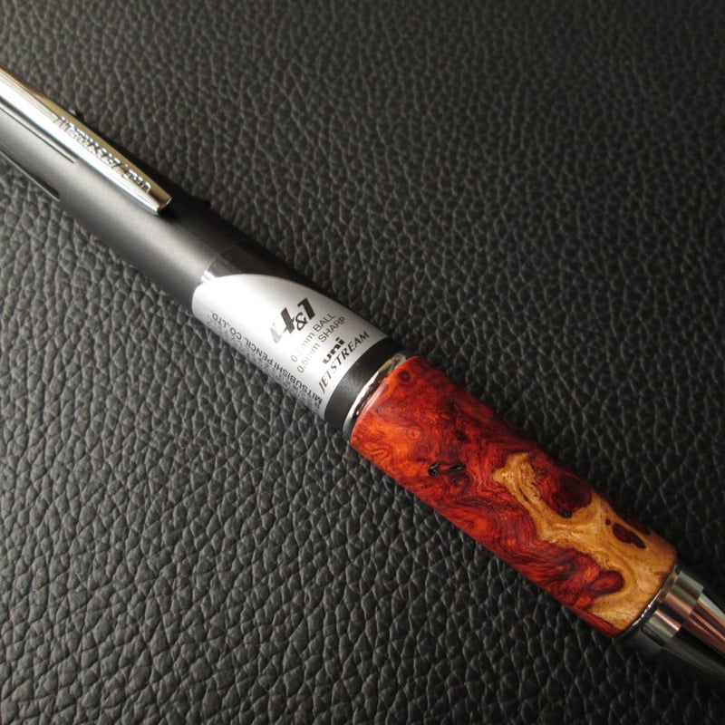 ◇◇アンボイナバール 本花梨瘤 グリップのみ ジェットストリーム4&1用